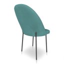 Ver imagem 6 de Kit 8 Cadeiras Poltrona de Jantar Ariel Suede Pés de Ferro Preto - Pallazio