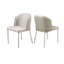 Ver imagem 3 de Mesa de Jantar Redonda 1,20m Vidro Off White com 4 Cadeiras Aurora