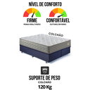 Ver imagem 7 de Base Box Baú Bipartido Casal 138x188 Suede com Colchão New 4 Estações Molas Ensacadas