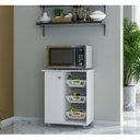 Ver imagem 1 de Armário Balcão Fruteira 1 Porta 3 Cestos 2311 Yescasa Branco