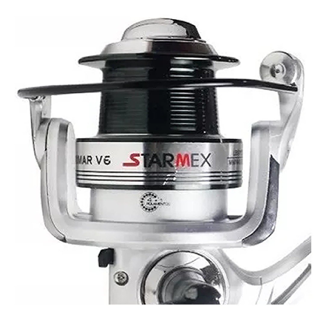 Molinete Starmex Caymar V6 Long Cast 5 Rolamentos - 3