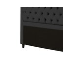 Ver imagem 2 de Cabeceira Baronesa Plus King Size 1950mm Suede Negro - Simbal