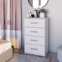 Ver imagem 1 de Cômoda com 4 Gavetas em MDP 2330 Branco