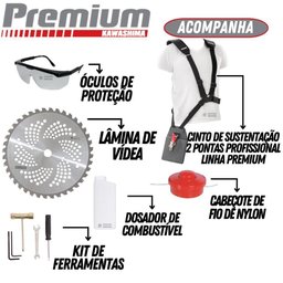 Roçadeira Kawashima Premium Kw3300l 2t 32.6cc Intensivo - 6