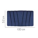 Ver imagem 2 de Painel Estofada Bélgica 100CM Solteiro Suede Azul Marinho - D A DECOR