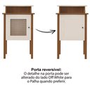 Ver imagem 4 de Mesa de Apoio Mdf Sala 43 Cm 4677 Cinamomo Off White Arly Cinamomo Off White