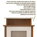 Ver imagem 2 de Mesa de Apoio Mdf Sala 43 Cm 4677 Cinamomo Off White Arly Cinamomo Off White