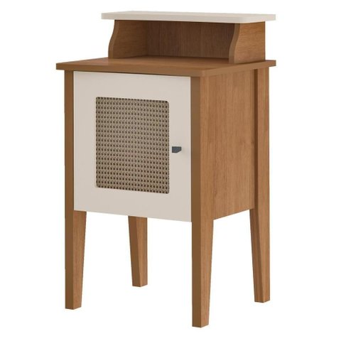 Mesa de Apoio Mdf Sala 43 Cm 4677 Cinamomo Off White Arly Cinamomo Off White