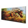 Quadro Pintura Tela cavalo vigoroso correndo Quarto 5263: 50cm (A) x 100cm (L) - 2