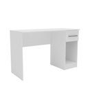 Ver imagem 2 de Mesa Escrivaninha com e Espaço para Cpu 2319 1 Gaveta 120cm Branco