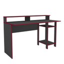 Ver imagem 2 de Mesa Gamer Escrivaninha em 2334 136cm Vulcano Preto