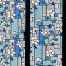 Pelicula Adesivo Eletrostatica Vidro Jateado Vitral Flores - 9