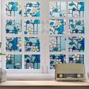 Ver mais imagens de Pelicula Adesivo Eletrostatica Vidro Jateado Vitral Flores