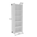 Ver imagem 3 de Estante de Livros 57CMX183CM 5 Prateleiras 2328 Branco