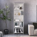 Ver imagem 1 de Estante de Livros 57CMX183CM 5 Prateleiras 2328 Branco