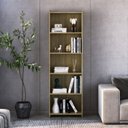 Ver imagem 1 de Estante de Livros 57CMX183CM 5 Prateleiras 2328 Marrom/Carvalho
