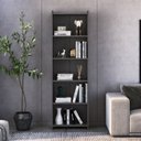 Ver imagem 1 de Estante de Livros 57CMX183CM 5 Prateleiras 2328 Preto/Vulcano