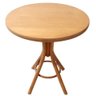 Mesa Eva Selva Redonda 70 Cm Restaurante Cafeteria Cozinha Sala de Jantar Castanho Mogno - 2