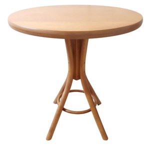Mesa Eva Selva Redonda 70 Cm Restaurante Cafeteria Cozinha Sala de Jantar Castanho Mogno