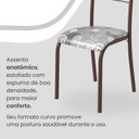 Ver imagem 6 de Conjunto Sala de Jantar Mesa Retangular 100x60cm Tampo Pedra Ardósia Indiana 4 Cadeiras Paraty