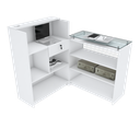 Ver imagem 1 de BALCÃO LOJA, VITRINE EXPOSITORA M70.2021.B (LOJA, CAIXA) MUNDI MOVEIS