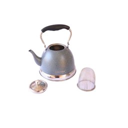 Chaleira Haus Roland Aço Inox Parede Dupla Coador Chá Café 1,5 Litros Cinza - 2
