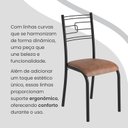 Ver imagem 7 de Conjunto Sala de Jantar Mesa Retangular 100x60cm Tampo Pedra Ardósia Indiana 4 Cadeiras Paraty