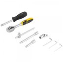 Ver imagem 2 de Jogo de Soquetes e Ponteiras com Encaixe de 1/4" 4,0 Mm a 13,0 Mm com 33 Peças Vonder