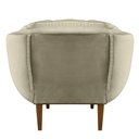 Ver imagem 5 de Kit 2 Poltronas Decorativa Marcela Veludo Bege