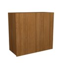 Ver imagem 1 de Armário Aéreo 80cm 2 Portas Cozinha Milão Marrom/Freijó Rocks
