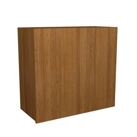 Armário Aéreo 80cm 2 Portas Cozinha Milão Marrom/Freijó Rocks