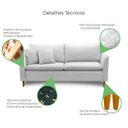 Ver imagem 4 de Sofá 2 Lugares Retrô 164m Veludo Kassia