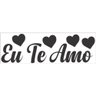 Adesivo Vinil Eu Te Amo Preto - 1 Un - 1