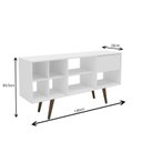 Ver imagem 3 de Rack Retrô para Tv até 50 Polegadas com 7 Nichos e 1 Gaveta 2335