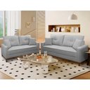 Ver imagem 2 de Conjunto Sofá Living 3 e 2 Malibu Bouclê 1,50/2,30m - King House