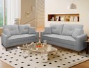 Ver imagem 1 de Conjunto Sofá Living 3 e 2 Malibu Bouclê 1,50/2,30m - King House