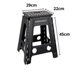 Banqueta Banquinho Plastico 45cm Dobravel com Alça Multiuso - 4