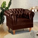 Ver imagem 3 de Poltrona Chesterfield Duque Via Encanto Courano Marrom