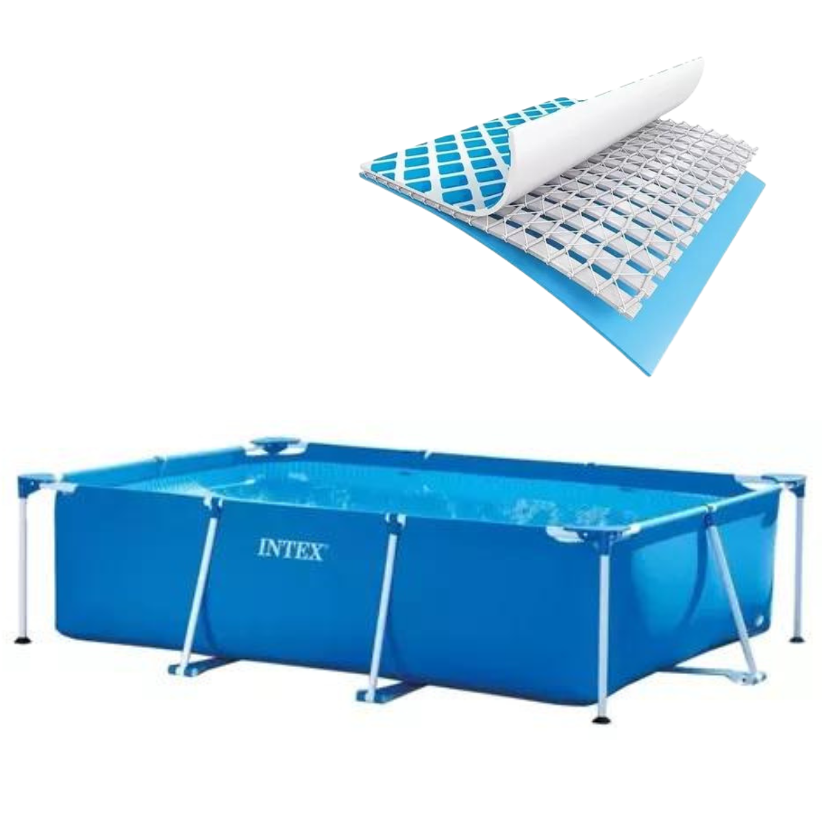 Piscina Retangular de Armação 2.282 L:azul - 10