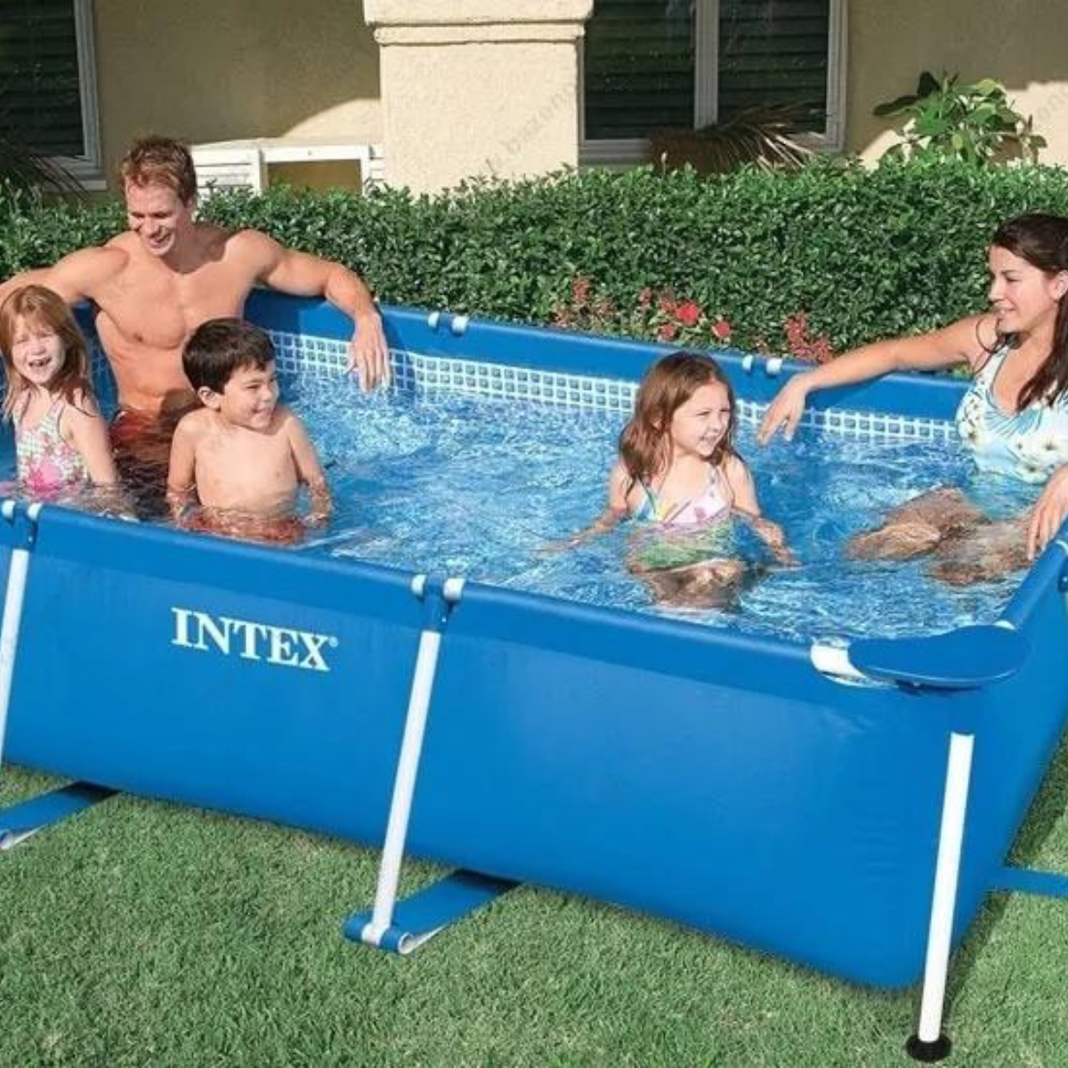 Piscina Retangular de Armação 2.282 L:azul - 8