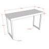 Trio De Mesas Expositoras Para Loja MDF Comac - Branco/Preto - 3