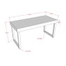 Trio De Mesas Expositoras Para Loja MDF Comac - Branco/Preto - 2