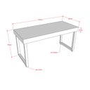 Ver imagem 2 de Trio De Mesas Expositoras Para Loja MDF Comac - Branco/Preto