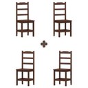 Ver imagem 2 de Kit 4 Cadeiras Madeira Maciça Varanda Área Gourmet Repleta