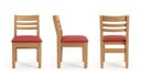 Ver imagem 4 de Cadeira Infantil Montessori Madeira Maciça Assento Estofado Vermelho Rbm