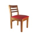 Ver imagem 2 de Cadeira Infantil Montessori Madeira Maciça Assento Estofado Vermelho Rbm