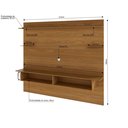 Ver imagem 3 de Painel para TV até 55 Polegadas 2,1CMX180CM 2 Nichos Viena Marrom