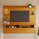 Ver imagem 5 de Painel para TV até 55 Polegadas 2,1CMX180CM 2 Nichos Viena Marrom