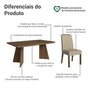 Ver imagem 4 de Conjunto Sala de Jantar Tampo de Madeira 4 Cadeiras Rustic/Imperial Arles Madesa