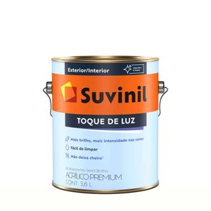 Tinta Acrílica Suvinil sem Brilho Toque de Luz 3,6l